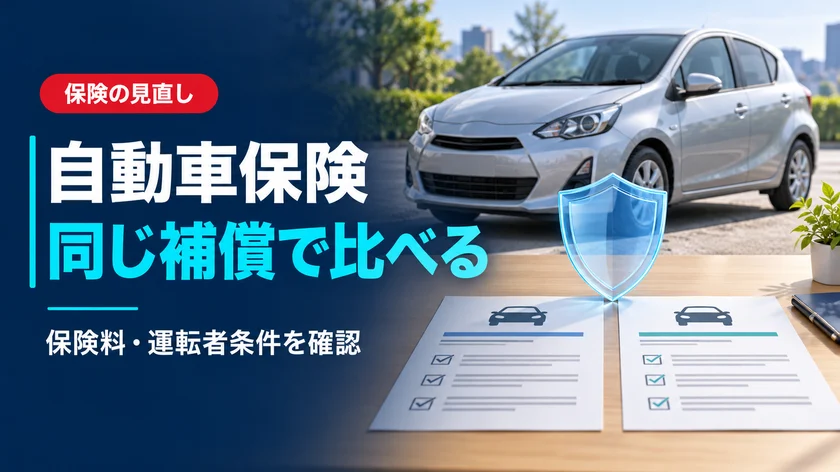 自動車保険の見直し方|補償を減らしすぎず保険料を比較するポイントのアイキャッチ画像