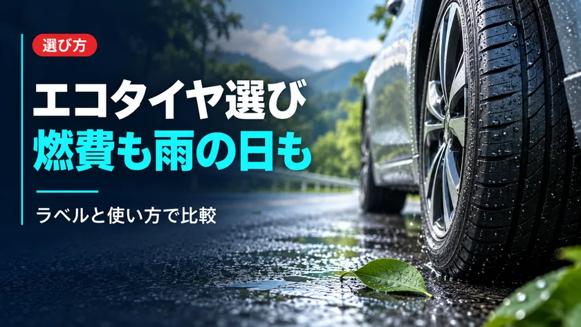 エコタイヤとは？燃費・雨の日・寿命で後悔しない選び方のアイキャッチ画像